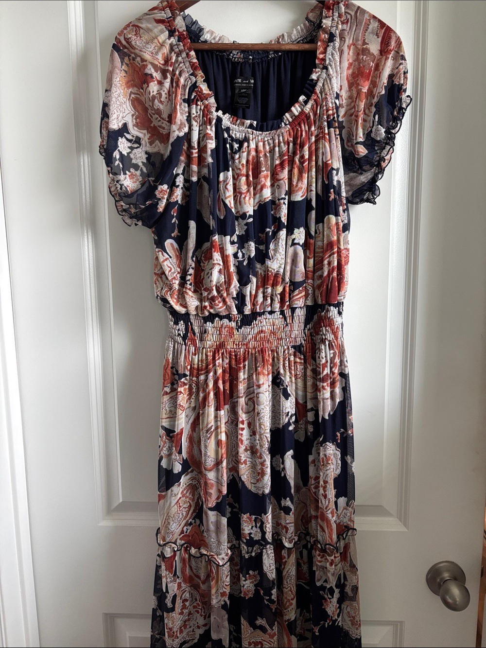 Kate and Lily Navy Floral Paisley Maxi Dress